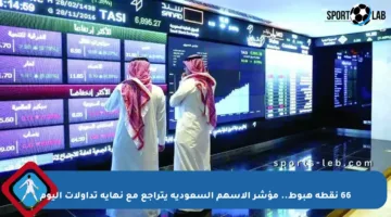 66 نقطة هبوط.. مؤشر الأسهم السعودية يتراجع مع نهاية تداولات اليوم